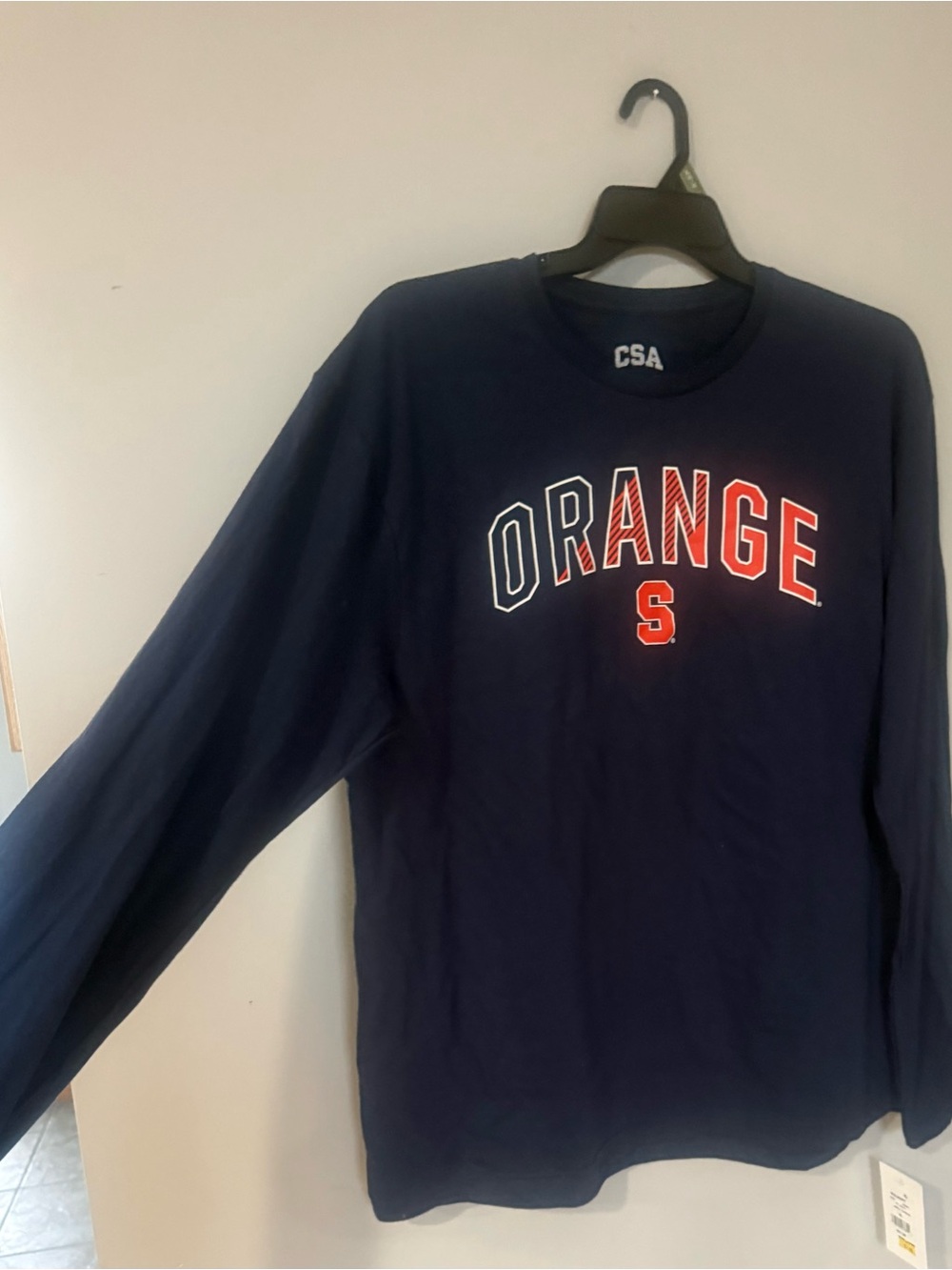 CSA Navy Long Sleeve SYRACUSE ORANGE S' Graphic Tee